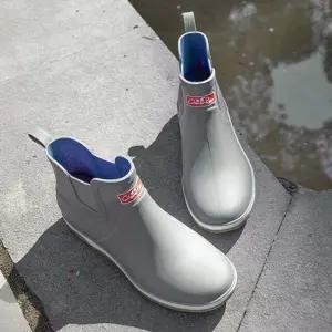 클래식 포인트 캐주얼 방수 숏 레인부츠 남녀공용