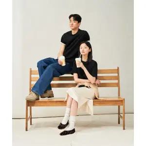 매장정품 빈폴 BEANPOLE MEN [Essential] 수피마 코튼 라운드넥 티셔츠 블랙 (BC5242E125) BC5242E125 2274