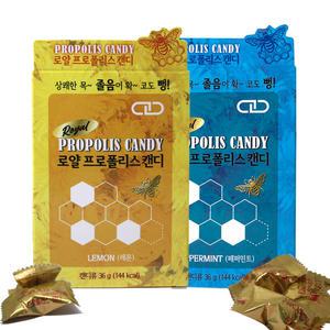 로얄 프로폴리스 목캔디(36g) 12개/레몬 페퍼민트 프로폴리스함유 졸음 코뻥 졸음캔디 캔디