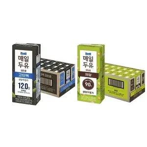 매일두유 검은콩 고단백  190ml, 24개 + 렌틸콩 190ml ,24개