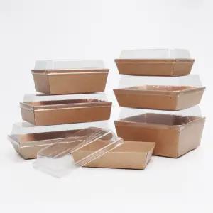 해피팩) 이중 크라프트 샌드위치 일회용 도시락 100개