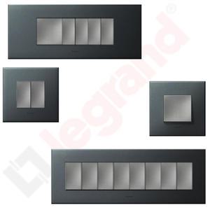 르그랑 아테오 유럽형 가로형 그라파이트 스위치 1구 2구 3구 4구 5구 6구 7구 8구