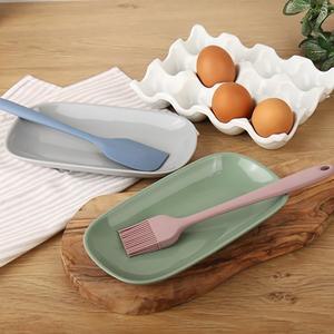 [디작소]예쁜그릇 접시 그릇 파스텔 실리콘 조리도구 받침