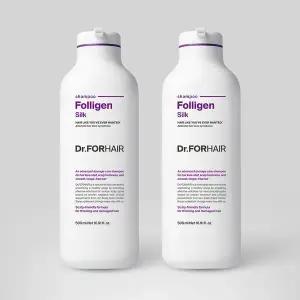 [닥터포헤어] 손상모케어 탈모증상완화 폴리젠 실크 샴푸 500mlx2