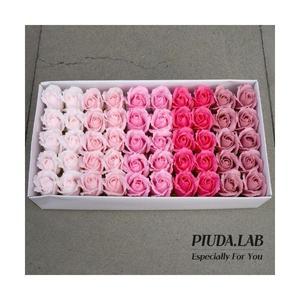 장미비누꽃50송이 5색혼합 핑크계열/비누꽃재료 사탕부케 도매