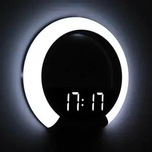 벽시계 led 무소음 알람 벽걸이 인테리어 디지털 무소음 전자 대형 사무실 시계 타임캡슐 썬 SKP-S7501