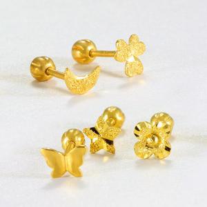 순금 24K 여자 이너컨츠 라블렛 피어싱 귀걸이