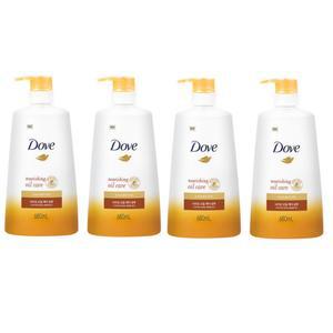 도브 너리싱 오일 케어 샴푸 680ml 4개 8종 택1/도브컨디셔너 비누 바디워시