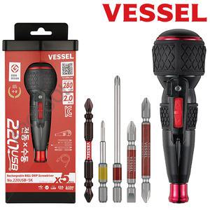 베셀 충전 드라이버 전동드라이버 220USB(파워/스피드) 전동 수동 십자 일자 비트세트