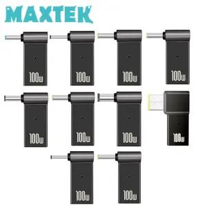 맥스텍 MT387 C타입 노트북 충전 DC전원 변환 꺾임 젠더 100W PD to DC 5.5x2.5 삼성 HP 아답터 젠더