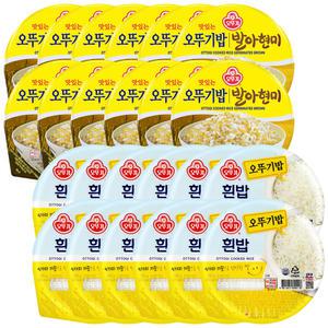 오뚜기밥 흰밥 210g 12개 + 발아현미 210g 12개