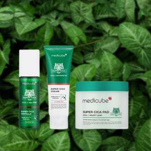 민감성 피부 비건 시카라인 3종 메디큐브 엑소좀시카 3종 카밍 패드 앰플 크림 병풀 트러블 피부진정
