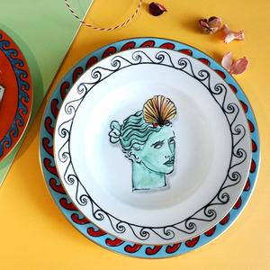 [지노리 1735(Ginori 1735)]일 비아지오 디 네투노 화이트 스프 플레이트