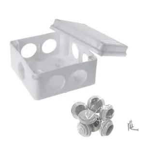 BD982 Coms CCTV 하이박스 정션박스 전기박스 112x112x65 방수 IP65 등급 / CCTV 카메라 단자 변압기 장착