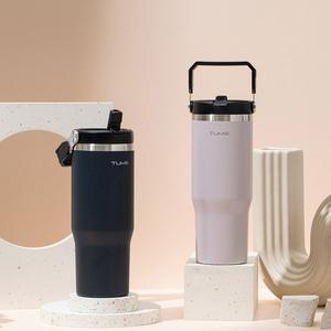 [텀스][1+1] 텀스 킹덤 핸들 진공 스텐텀블러 880ml