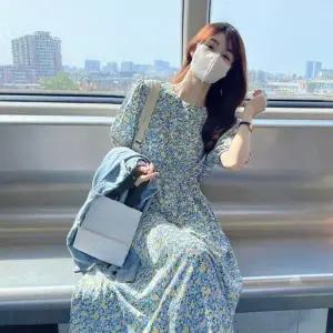 [오노마] ONM 여성 시원한 플라워 패턴 반팔 원피스 (S10525745)