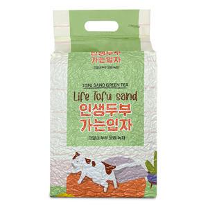 푸르미 먼지적은 가는입자 인생두부 녹차향 10L,3개