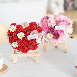 카네이션 조화 화환 영원한사랑 미니 20cm 2컬러 꽃 어버이날 스승의날 테이블 장식 감사 선물 행사