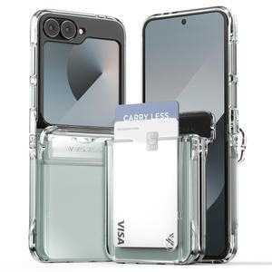 베루스 갤럭시 Z플립6 케이스 카드 2장 수납 자동 힌지보호 모던 고