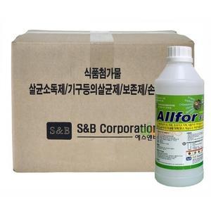 올퍼 소독제 무알콜 1Lx12개(박스형) WL-1690 살균소독제 분사형 생활방역