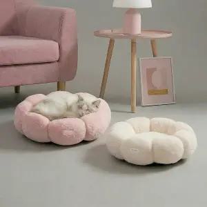 레토 강아지방석 고양이방석 플라워 도넛 쿠션