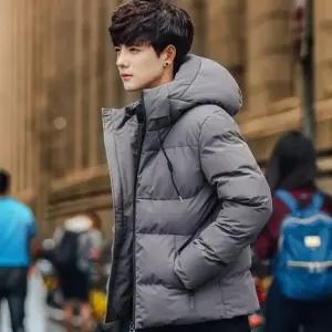 겨울 남자 후드 심플 집업 숏 패딩 점퍼 DMES-JUP-STS14337914