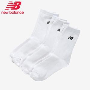 [뉴발란스] 여성 면양말 무지 학생 중목 양말 흰양말 3켤레 세트 NBGEDAB221-10