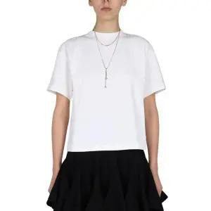 알렉산더맥퀸 여성 화이트 반팔 티셔츠 694676QLAA69000