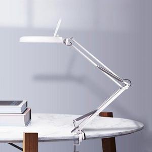 산업용 테이블 돋보기 책상 탁상용 LED 확대경 고정대 루빼 작업 고배율 렌즈 백색 스탠드