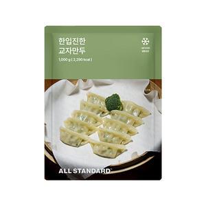 [장보기]올스탠다드 한입진한 교자만두 1kg, 1개