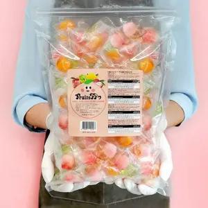 후르츠뽀 까먹는젤리 4종 혼합맛 1kg 망고+리치+샤인머스켓+복숭아)