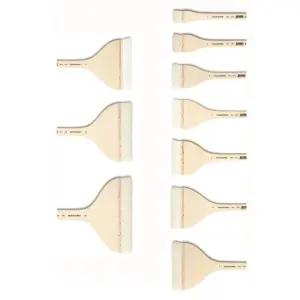 화홍 넓은평붓100 낱개/수채화붓 브러쉬 페인트붓 아크릴붓 페인트부자재 붓