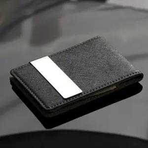 리더플랜 가죽 디자인 머니클립 지갑 고급형 카드지갑/남자/반/카드/케이스/미니/홀더/골프/머니/클립