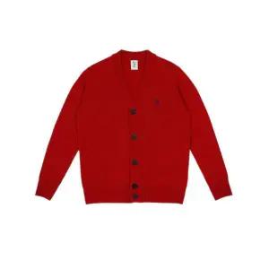 메온셀 SOLEW 울 브이넥 가디건레드