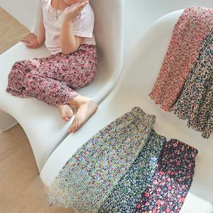 아기 냉장고 여름 바지 유아 여름 긴바지 플리츠 몸빼 어른 키즈 6color