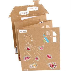 5인용 북아트 나만의 책만들기 집모양 도안 DIY키트 영유아미술 시니어