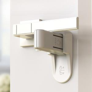 문 열림 방지 잠금 장치 무타공 [문고리 안전 고리 고양이 아기 못열게 현관문 방문 스토퍼 손잡이 도어락]