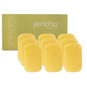 올리브 오일이 함유된 제리코 사해 유황 비누 - , 및 블랙헤드에 도움 지성 피부부터 피부까지 페이스 & 바디 바 남녀 각각 4 4온스 9팩