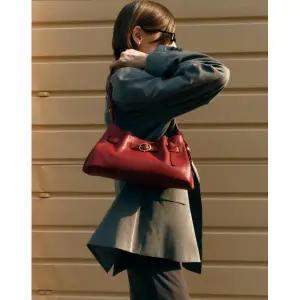 [롯데백화점]질스튜어트 BRETT 레드 가죽 버클 디테일 S 숄더백 JABA5F072R2