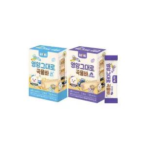 엘빈즈 11곡물 영양그대로 곡물바 밀크블루베리 골고루 6개