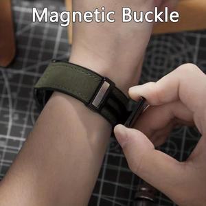 Xiaomi Redmi Watch 5 Active/5 Lite 용 가죽 스트랩 Redmi Watch 3 Active/3 Lite Correa 용 금속 자기 접