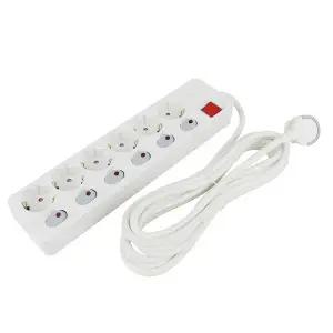 아남전자 국산 고용량 멀티탭 4000w 안전 접지 멀티 콘센트 개별스위치 6구 5m