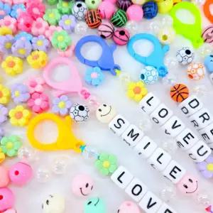 대용량 이니셜 키링 30세트 만들기 키트 DIY 재료 공예