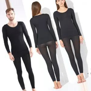 겨울 남성 여성 발열내의 세트 기모내복 2컬러