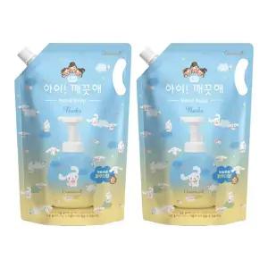 아이깨끗해 대용량 핸드워시 시나모롤 순 1.8L, 2개