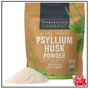 유기농 차전자피 분말 10 온스 곱게 갈은 무향