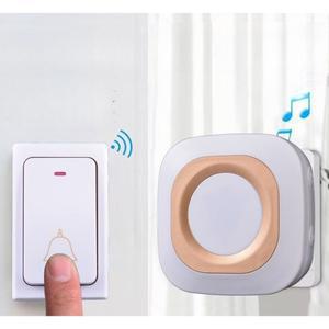 무선 초인종 자가발전 호출벨 흰색 가정용 현관문벨 일체형 스마트 야외 도어벨 (버튼1 벨1) 차임벨