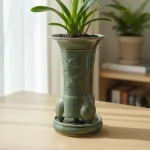 난화분 FO115 난분 난분갈이 도자기 세라믹화분