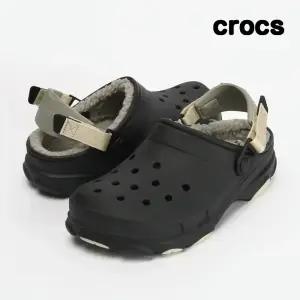 크록스 올터레인 라인드 클로그 성인 샌들 블랙 207936-001