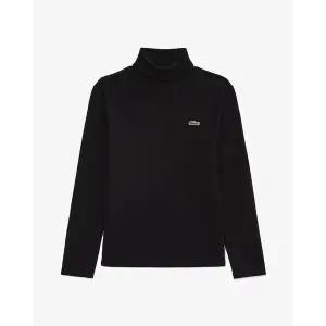 라코스테 브랜드관 25FW 여성 립 터틀넥 티셔츠 TF351E-55N031블랙 1018854